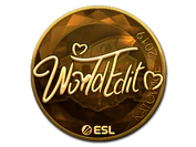 Sticker | WorldEdit (Gold) | Katowice 2019 image