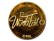 Sticker | WorldEdit (Gold) | Katowice 2019 image