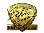 Sticker | boltz (Gold) | Krakow 2017 image