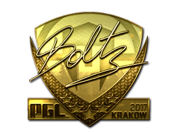 Sticker | boltz (Gold) | Krakow 2017 image