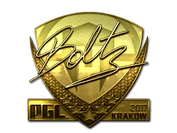 Sticker | boltz (Gold) | Krakow 2017 image
