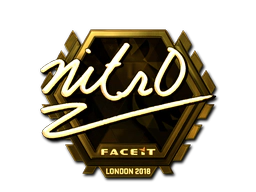 Sticker | nitr0 (Gold) | London 2018 image