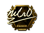 Sticker | nitr0 (Gold) | London 2018 image
