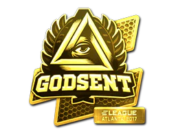 Sticker | GODSENT (Gold) | Atlanta 2017 image