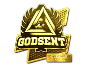 Sticker | GODSENT (Gold) | Atlanta 2017 image