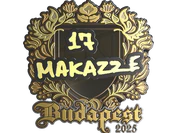 Sticker | makazze (Gold) | Budapest 2025 image