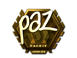 Sticker | paz (Gold) | London 2018 image