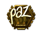 Sticker | paz (Gold) | London 2018 image