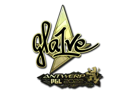 Sticker | gla1ve (Gold) | Antwerp 2022 image
