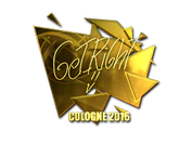 Sticker | GeT_RiGhT (Gold) | Cologne 2016 image