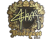 Sticker | z4KR (Gold) | Budapest 2025 image