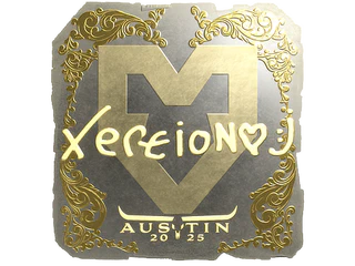 Sticker | xertioN (Gold) | Austin 2025