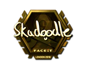 Sticker | Skadoodle (Gold) | London 2018 image