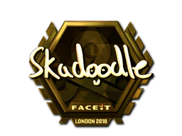 Sticker | Skadoodle (Gold) | London 2018 image