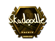 Sticker | Skadoodle (Gold) | London 2018 image