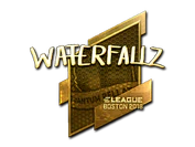 Sticker | waterfaLLZ (Gold) | Boston 2018 image