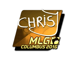 Sticker | chrisJ (Gold) | MLG Columbus 2016 image