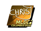 Sticker | chrisJ (Gold) | MLG Columbus 2016 image