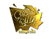 Sticker | f0rest (Gold) | Cologne 2016 image