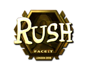 Sticker | RUSH (Gold) | London 2018 image