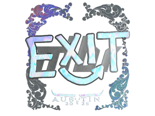 Sticker | exit (Holo) | Austin 2025