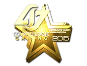 Sticker | Counter Logic Gaming (Gold) | Cluj-Napoca 2015 image