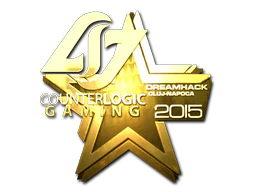 Sticker | Counter Logic Gaming (Gold) | Cluj-Napoca 2015 image