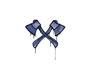 Sealed Graffiti | X-Axes (SWAT Blue) image