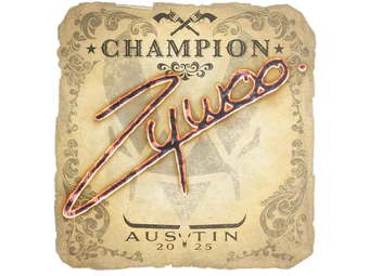 Sticker | ZywOo (Champion) | Austin 2025 image