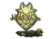 Sticker | Aleksib (Gold) | Antwerp 2022 image