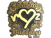 Sticker | ropz (Gold, Champion) | Budapest 2025 image