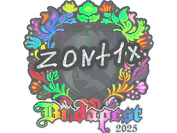Sticker | zont1x (Holo) | Budapest 2025 image