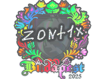 Sticker | zont1x (Holo) | Budapest 2025 image