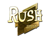 Sticker | RUSH (Gold) | Boston 2018 image