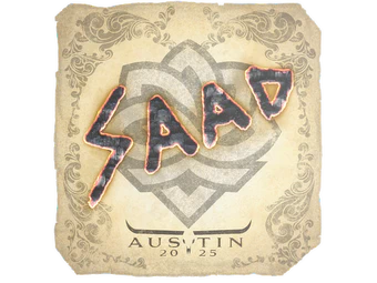 Sticker | saadzin | Austin 2025 image