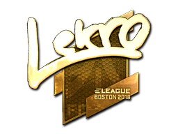 Sticker | Lekr0 (Gold) | Boston 2018 image