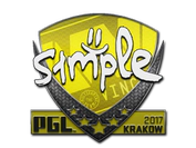 Sticker | s1mple | Krakow 2017 image