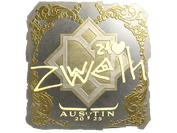 Sticker | zweih (Gold) | Austin 2025 image