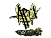 Sticker | apEX (Gold) | Antwerp 2022 image