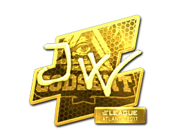 Sticker | JW (Gold) | Atlanta 2017 image