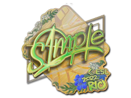 Sticker | s1mple (Holo) | Rio 2022 image