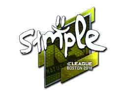 Sticker | s1mple (Foil) | Boston 2018 image