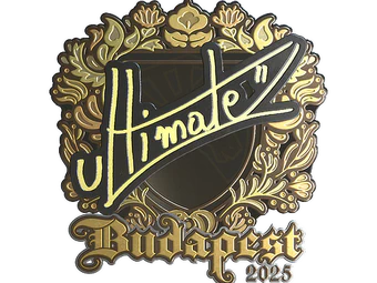Sticker | ultimate (Gold) | Budapest 2025 image