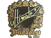 Sticker | ultimate (Gold) | Budapest 2025 image