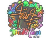 Sticker | fEAR (Holo) | Budapest 2025 image