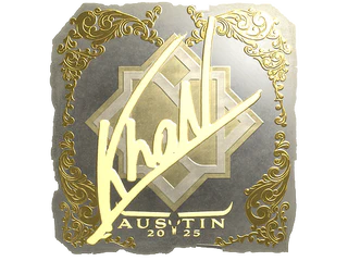 Sticker | khaN (Gold) | Austin 2025