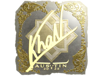 Sticker | khaN (Gold) | Austin 2025 image