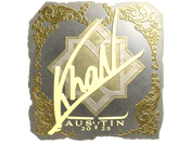 Sticker | khaN (Gold) | Austin 2025 image