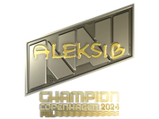 Sticker | Aleksib (Gold, Champion) | Copenhagen 2024 image