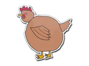 Sticker | Poorly Drawn Chicken image
